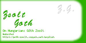 zsolt goth business card